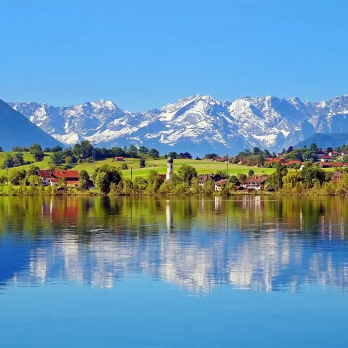 Klosterbräu Schlehdorf - Umgebung mit Blick auf den Riegsee